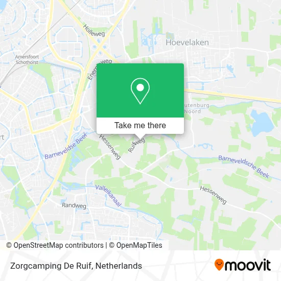 Zorgcamping De Ruif map