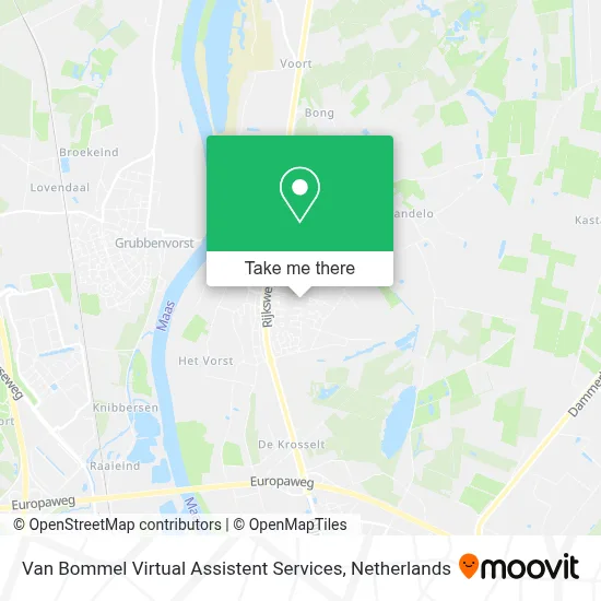 Van Bommel Virtual Assistent Services Karte