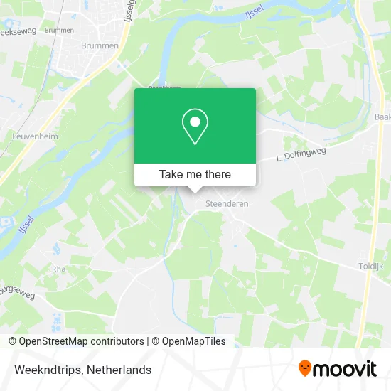 Weekndtrips map