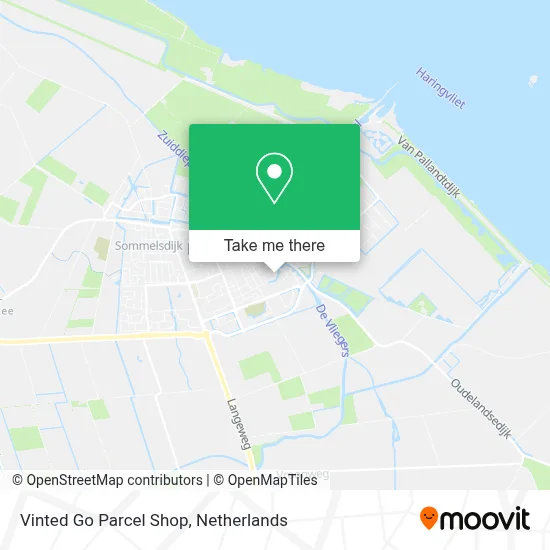 Vinted Go Parcel Shop map
