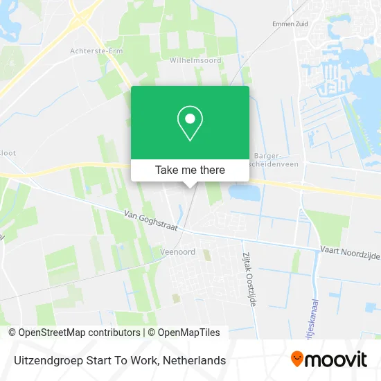 Uitzendgroep Start To Work map