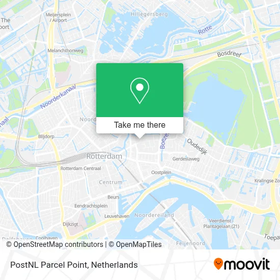 Postnl Pakketpunt map