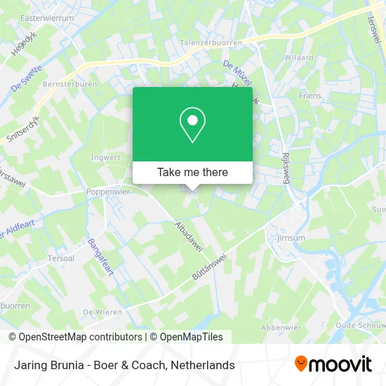 Jaring Brunia - Boer & Coach map