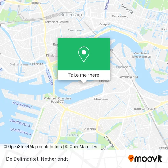 De Delimarket map