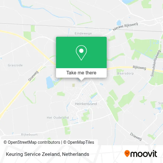 Keuring Service Zeeland map
