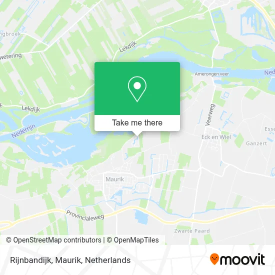 Rijnbandijk, Maurik map
