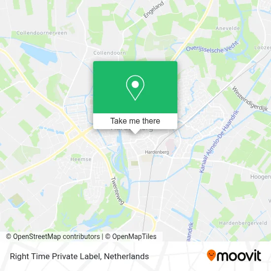 Right Time Private Label map