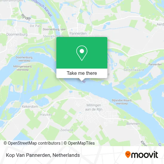 Kop Van Pannerden map