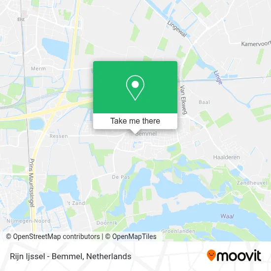 Rijn Ijssel - Bemmel Karte