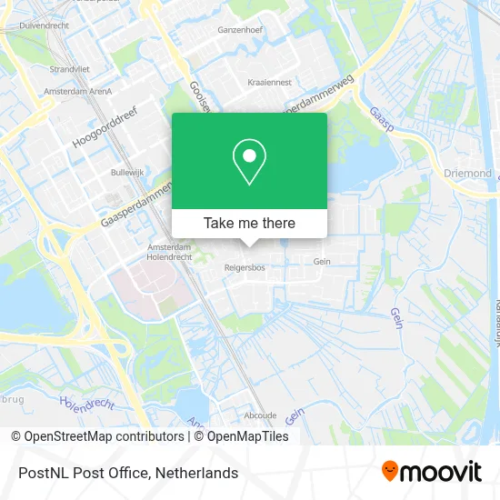 Postnl Postkantoor map