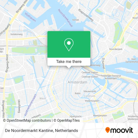 De Noordermarkt Kantine map