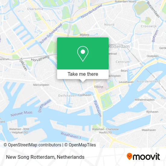 New Song Rotterdam map