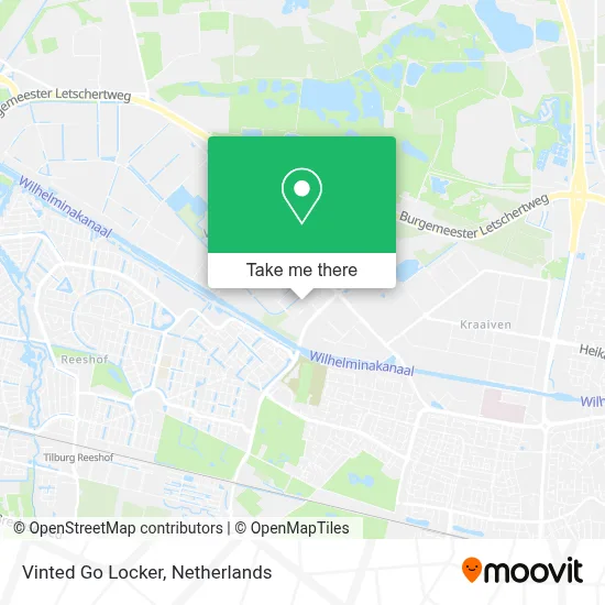 Vinted Go Locker map