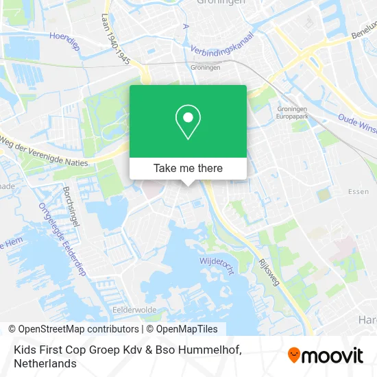Kids First Cop Groep Kdv & Bso Hummelhof map