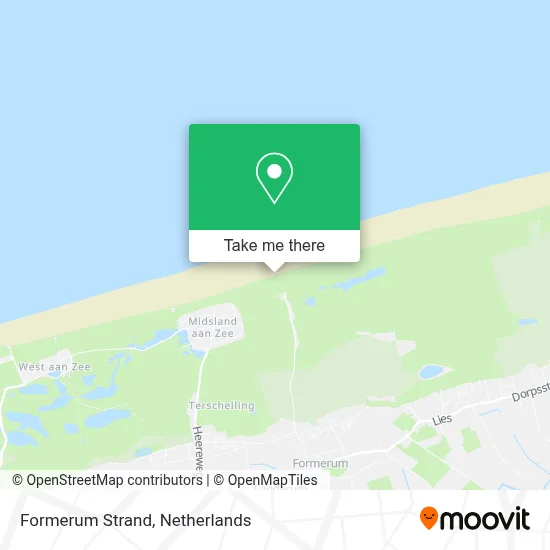 Formerum Strand map