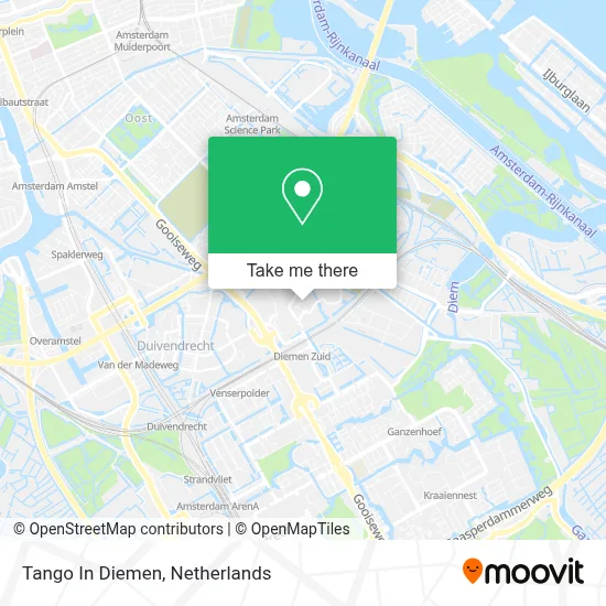 Tango In Diemen map