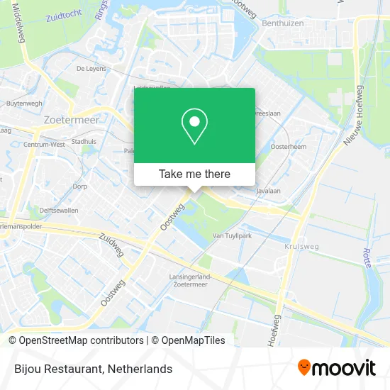 Restaurant Bijou map