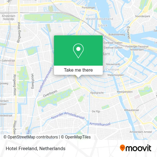 Hotel Freeland map