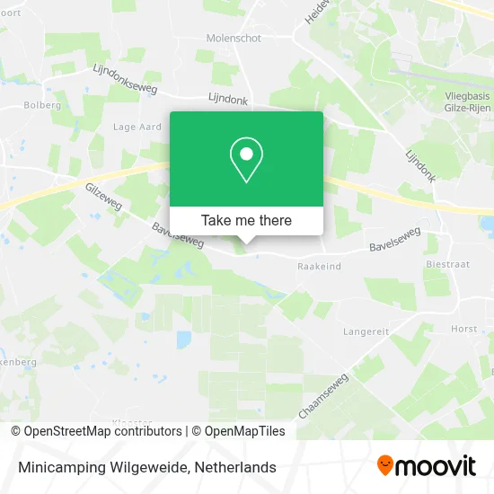 Minicamping Wilgeweide map