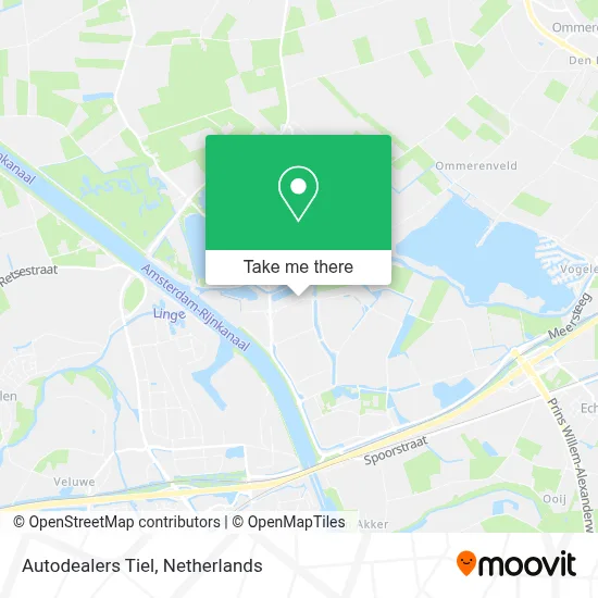 Autodealers Tiel map