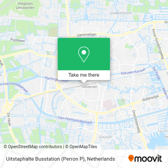 Uitstaphalte Busstation (Perron P) map