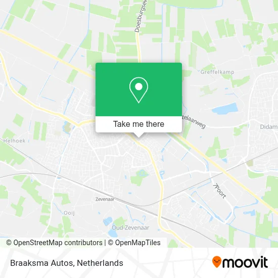 Braaksma Autos map