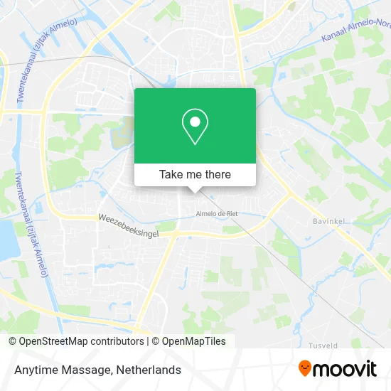 Anytime Massage map