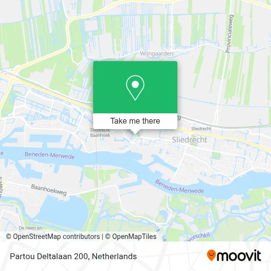 Partou Deltalaan 200 map