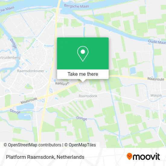 Platform Raamsdonk map