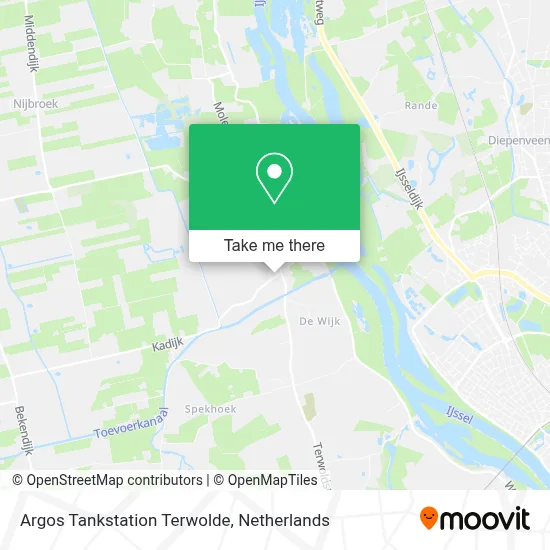 Argos Tankstation Terwolde map
