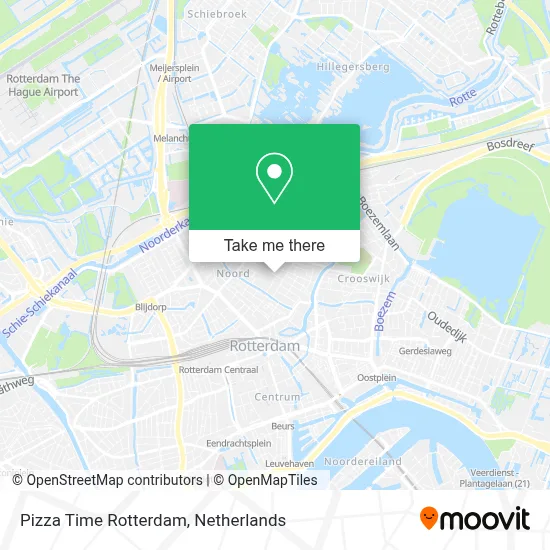 Pizza Time Rotterdam map