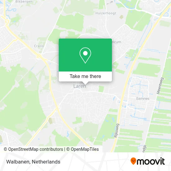Walbanen map
