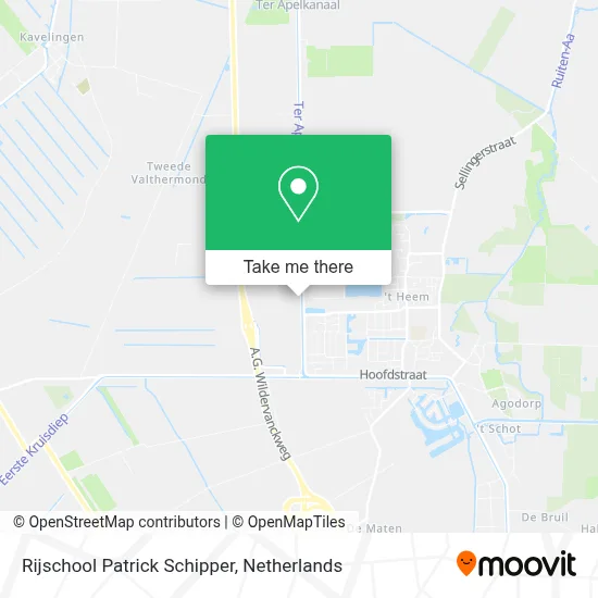 Rijschool Patrick Schipper map