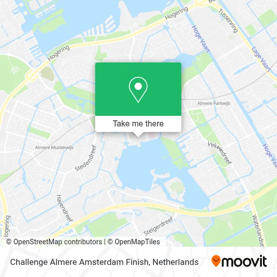 Challenge Almere Amsterdam Finish map