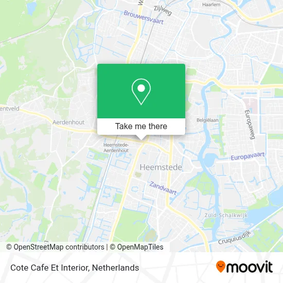Cote Cafe Et Interior map