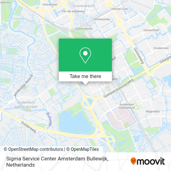 Sigma Service Center Amsterdam Bullewijk map