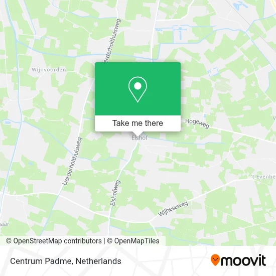 Centrum Padme map
