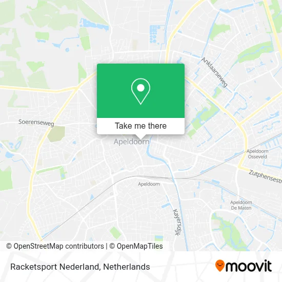 Racketsport Nederland map