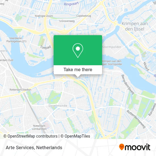 Arte Services map