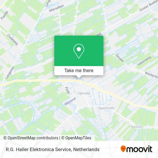 R.G. Haller Elektronica Service map
