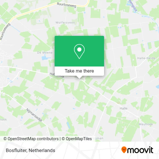 Bosfluiter Karte