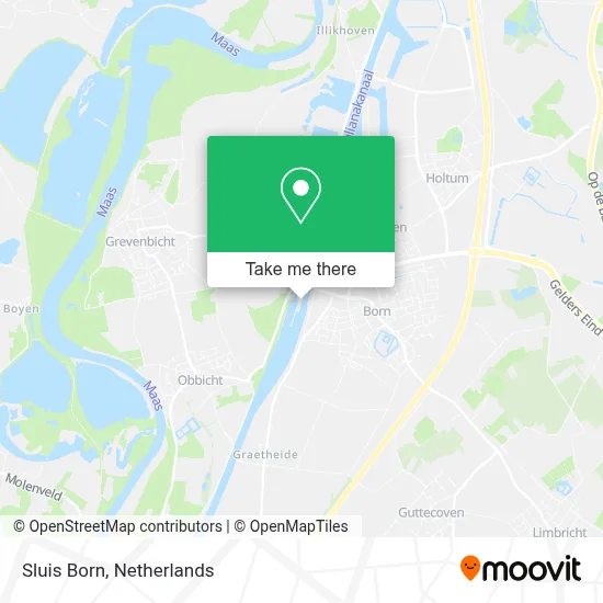Sluis Born map