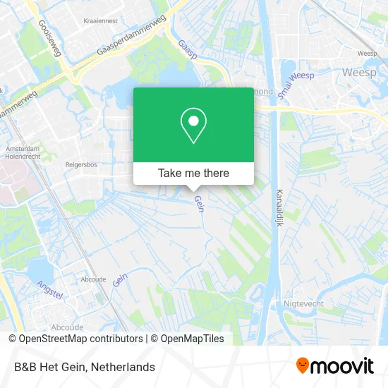 B&B Het Gein map