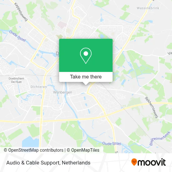Audio & Cable Support map