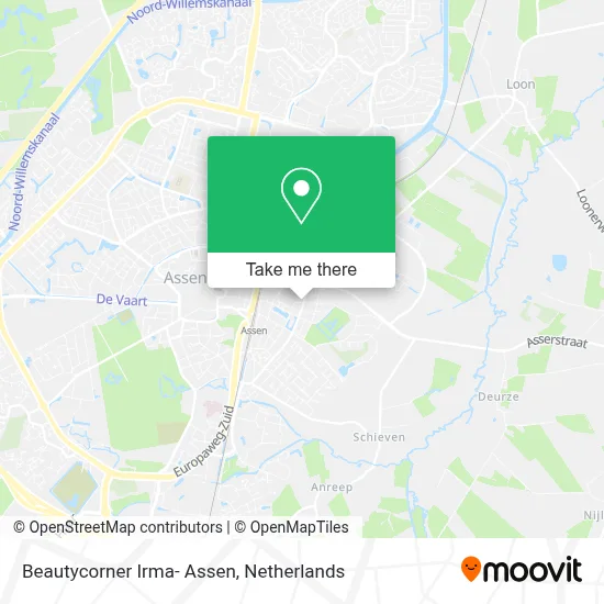 Beautycorner Irma- Assen map