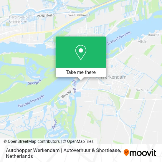 Autohopper Werkendam | Autoverhuur & Shortlease map