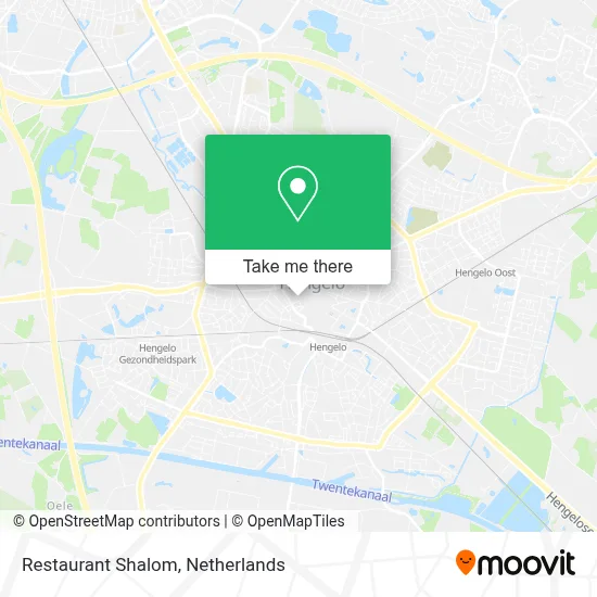Restaurant Shalom map