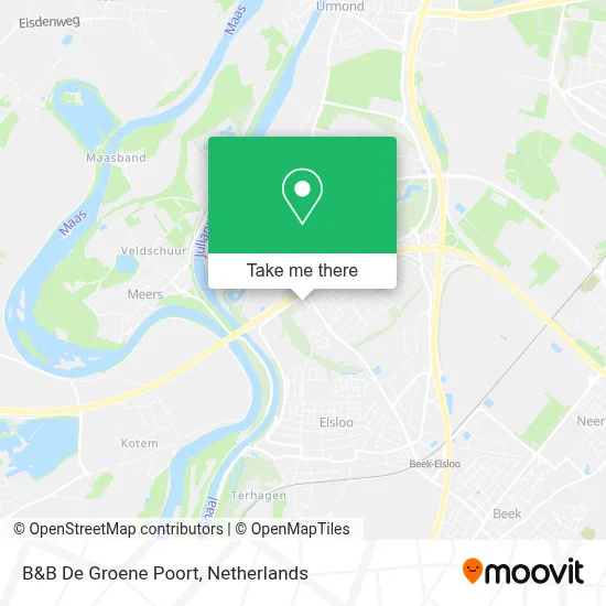 B&B De Groene Poort map