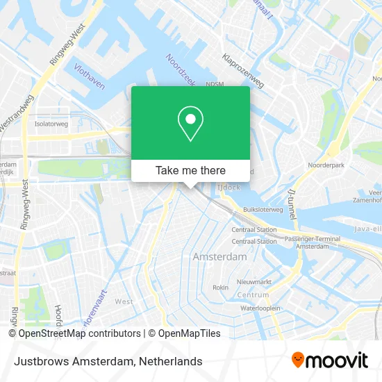 Justbrows Amsterdam map