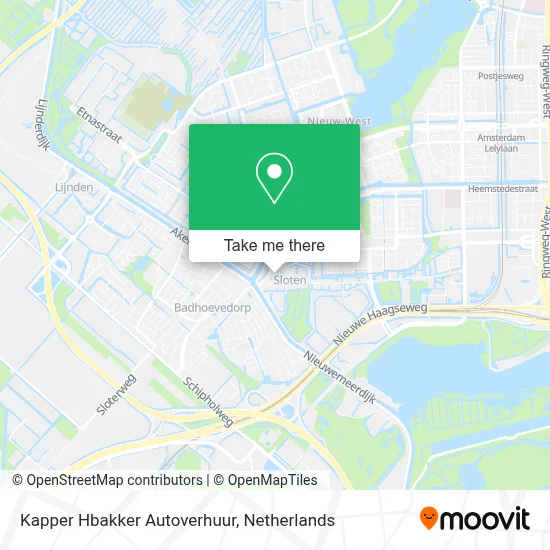 Kapper Hbakker Autoverhuur map